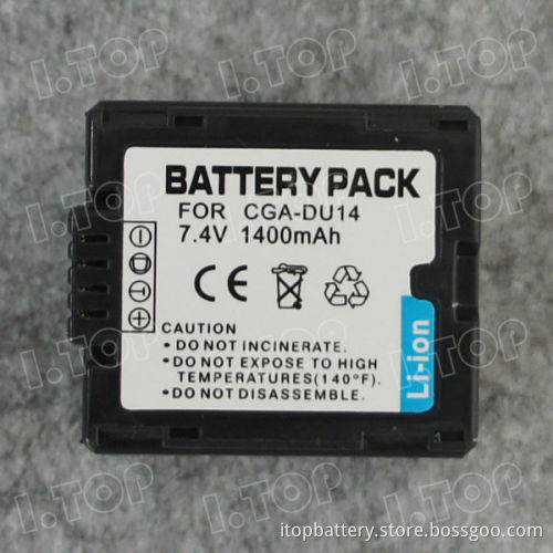 High Quality 1400mAh Camera Battery for Panasonic VW-VBD140/CGA-DU14, China Factory Price